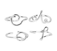 JPXXFM 4Pcs Elegant Finger Rings Creative Jewelry for Women Stylish Opening Occasions Christmas Parties Anniversaries and More