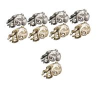JPXXFM 5sets Octopus Key Ring Pendant Vintage Metal Animal Statue Decor 2pcs*5