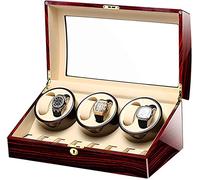 JPXXFM 6+7 Watch Winder Box for Automatic Watches Silent Motor Large Capacity Piano Paint Exterior 5 Available Modes Watch Display Storage