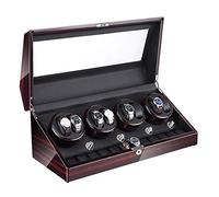 JPXXFM 8+12 Automatic Watch Winder Box with LED Illumination Quiet Motor Piano Paint Exterior Large Capacity 4 Rotation Modes Watch Display Storage