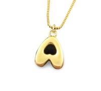 JPXXFM Accessories 26 Letter A-Z Copper Pendant Necklace Initials Alphabet For Women Men Chain Link Choker Name Charm Jewelry Birthday Gift necklace