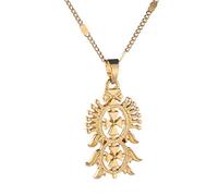JPXXFM Accessories for men and women Ethiopian Color Trendy Cross Pendant Necklaces for Women Men Eritrea Chain Jewelry Wedding anniversary, Valentine's Day, Christmas birthday gift
