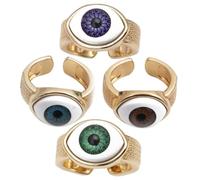 JPXXFM Adjustable Evil Eye Ring Set Fashion Jewelry for Men and Women Gothic Ring for Wedding Party Prom