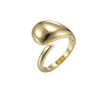JPXXFM all-match jewelry geometric simple ring ins female cold wind retro water drop irregular opening ladies rin