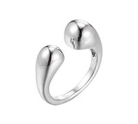 JPXXFM all-match jewelry geometric simple ring ins female cold wind retro water drop irregular opening ladies rin