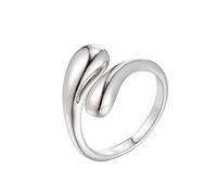 JPXXFM all-match jewelry geometric simple ring ins female cold wind retro water drop irregular opening ladies rin