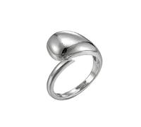 JPXXFM all-match jewelry geometric simple ring ins female cold wind retro water drop irregular opening ladies rin