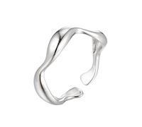 JPXXFM all-match jewelry geometric simple ring ins female cold wind retro water drop irregular opening ladies rin