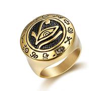 JPXXFM Alloy ring men and women hip hop Valentine's day gift ring demon eyes couple fashion jewelry