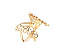 JPXXFM Animal Hollow Rings For Lover's Stainless Steel Butterfly Insect Color Ring Women Finger Jewelry Bague Femme