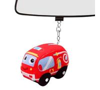 JPXXFM Animal Keyring, Ring Toy for Baby Stroller and Car - Soft Educational Toys for Handbag, Wallet, Backpack, Preschool, Bedroom, Home,