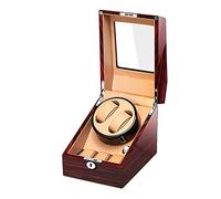 JPXXFM Automatic Watch Winder 2+3 Wood Shell Piano Paint Exterior with Display Window AC Adapter and Battery Powered Silent Motor Watch Display Storage