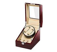 JPXXFM Automatic Watch Winder 2+3 Wood Shell Piano Paint Exterior with Display Window AC Adapter and Battery Powered Silent Motor Watch Display Storage