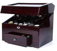JPXXFM Automatic Watch Winder 4+6 Storage Boxes for 10 Watches, Dual Power Supply, Wooden Storages Box Case for Automatic Watches Beautiful Scenery