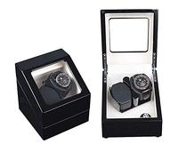 JPXXFM Automatic Watch Winder Box Double Watch Winder Box, Quiet Motor with 5 Rotation Modes Wood Shell Watches Storage Display BoxHoliday Gift (G) Present