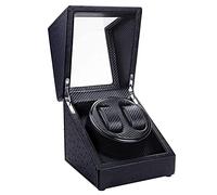 JPXXFM Automatic Watch Winder Box Double Watch Winder Box, Quiet Motor with 5 Rotation Modes Wood Shell Watches Storage Display BoxHoliday Gift (G) Present