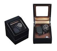 JPXXFM Automatic Watch Winder Box Double Watch Winder Box, Quiet Motor with 5 Rotation Modes Wood Shell Watches Storage Display BoxHoliday Gift (G) Present