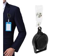 JPXXFM Badge Reels Retractable Clip | Name Badge Clips,Portable Id Clip for Backpack, Bag, Keychain, Pocket, School Supplies for Teachers, Students