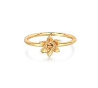 JPXXFM Birth Flower Ring for Women Plated Floral Minimalist Stackable Rings Finger Jewelry Birthday Gifts 12 Month