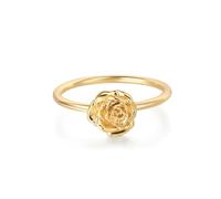 JPXXFM Birth Flower Ring for Women Plated Floral Minimalist Stackable Rings Finger Jewelry Birthday Gifts 12 Month