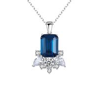 JPXXFM blue cubic pendant & choker jewelry christmas