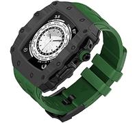 JPXXFM Boîtier de montre en fibre de carbone, pour 8 7 6 5 4 SE 44 mm 45 mm Mise à niveau du bracelet de montre, kit de modification du cadre de la lunette en fluoré