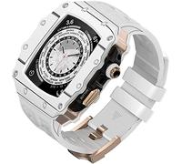 JPXXFM Boîtier de montre en fibre de carbone, pour 8 7 6 5 4 SE 44 mm 45 mm Mise à niveau du bracelet de montre, kit de modification du cadre de la lunette en fluoré