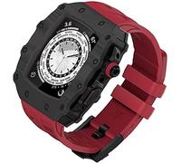 JPXXFM Boîtier de montre en fibre de carbone, pour 8 7 6 5 4 SE 44 mm 45 mm Mise à niveau du bracelet de montre, kit de modification du cadre de la lunette en fluoré