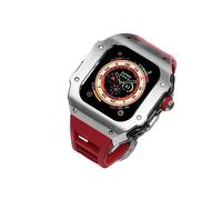 JPXXFM Bracelet de montre en acier inoxydable pour 8 49 mm, style RM, cadre en métal résistant aux chocs, bracelet en fluoroélastomère et fermoir papillon 49 mm