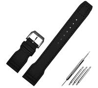 JPXXFM Bracelet de montre en cuir véritable de 22 mm avec rivets en nylon, pour montre de pilote IWC Spitfire IW5009