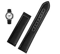 JPXXFM Bracelet de montre en toile de 19 mm 20 mm pour Omega 300 AT150 Bracelet de montre en cuir et nylon pour homme Bleu Noir