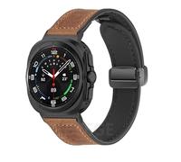 JPXXFM Bracelet en cuir et Silicone pour Watch Ultra 47mm, bande magnétique, Bracelet de sport pour ULTRA7 47mm, sans espaces