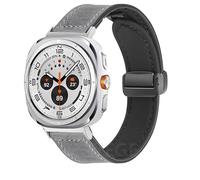 JPXXFM Bracelet en cuir et Silicone pour Watch Ultra 47mm, bande magnétique, Bracelet de sport pour ULTRA7 47mm, sans espaces