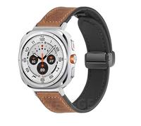 JPXXFM Bracelet en cuir et Silicone pour Watch Ultra 47mm, bande magnétique, Bracelet de sport pour ULTRA7 47mm, sans espaces