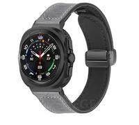 JPXXFM Bracelet en cuir et Silicone pour Watch Ultra 47mm, bande magnétique, Bracelet de sport pour ULTRA7 47mm, sans espaces