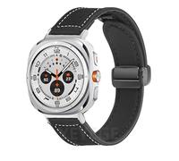 JPXXFM Bracelet en cuir et Silicone pour Watch Ultra 47mm, bande magnétique, Bracelet de sport pour ULTRA7 47mm, sans espaces