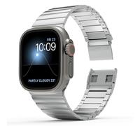 JPXXFM Bracelet en titane pour 2/Ultra 49 mm, fermoir magnétique réglable, bracelet en métal titane, bracelet de montre intelligente pour homme pour 2/Ultra avec revêtement DLC