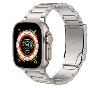 JPXXFM Bracelet en titane pour Watch Band 49 mm 45 mm 44 mm 42 mm IWatch2 SE 2 SE Series 9 8 7 6 5 4 3 2 1, bracelet de montre de remplacement en titane avec boucle déployante