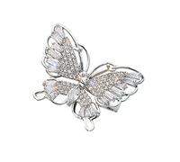 JPXXFM Butterfly Ring Zircon Jewelry Ring Finger Fashion Metal Accessory for Women for Parties