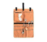 JPXXFM Camping Tableware Bag Storage Bag Oxford Fabric Camping Equipment Pouch Waterproof Portable Hanging BBQ Chopsticks Picnic Outdoor Tablewares Spoon Fork (Color : Orange, Size : 48x34cm)