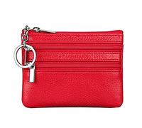 JPXXFM Carrying Case Wallet Wallets Holder Women's Bags Zipper Change Wallet Case Key Wallet Wallet Pen (Red, One Size)