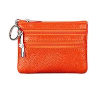 JPXXFM Carrying Case Wallet Wallets Holder Women's Bags Zipper Change Wallet Case Key Wallet Wallet Pen (Orange, One Size)