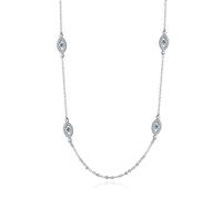 JPXXFM Chic Evil Eye Choker Necklace with Blue Sapphire Evil Eye,Minimalist Style Hollow Devil's Eye Necklace,Fashion Jewelry Gift for Women