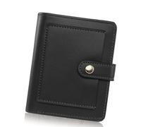 JPXXFM Compact Women's Wallet with Keychain Zippered Coin Pocket and Clear Window Purse Card Holder for Daily Use Keychain Wallet