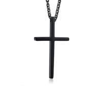 JPXXFM Couples Necklaces for Him and Her, His and Hers Necklaces Stainless Steel Cross Pendant