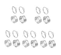 JPXXFM Couples Ornament Decorations Valentines Day Friendship Finger Accessories Silver