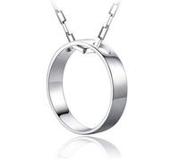 JPXXFM Couples With Concentric Pendant No Chian Necklace & Pendant For Women Fine Jewelry Collares
