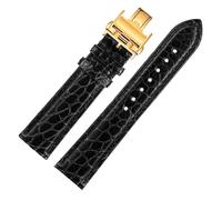 JPXXFM Crocodile Watchband Compatible with Master L2 L3 L4 L2.628 L2.673 Strap Bracelet 19mm 21mm 22mm(Brown White-Gold,19mm)