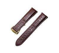JPXXFM Crocodile Watchband Compatible with Rado Dia Master Coupole Series R22861165 R14129116 Strap Men Women Bracelet 19mm(Brown-Rosegold,19mm)
