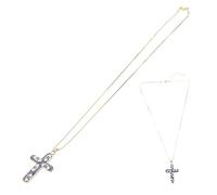 JPXXFM Croix Femme Pendentif Œil Zircon Élégants pour Anniversaire